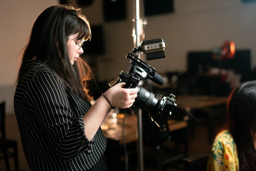 Corporate video filming on location for Houston business
